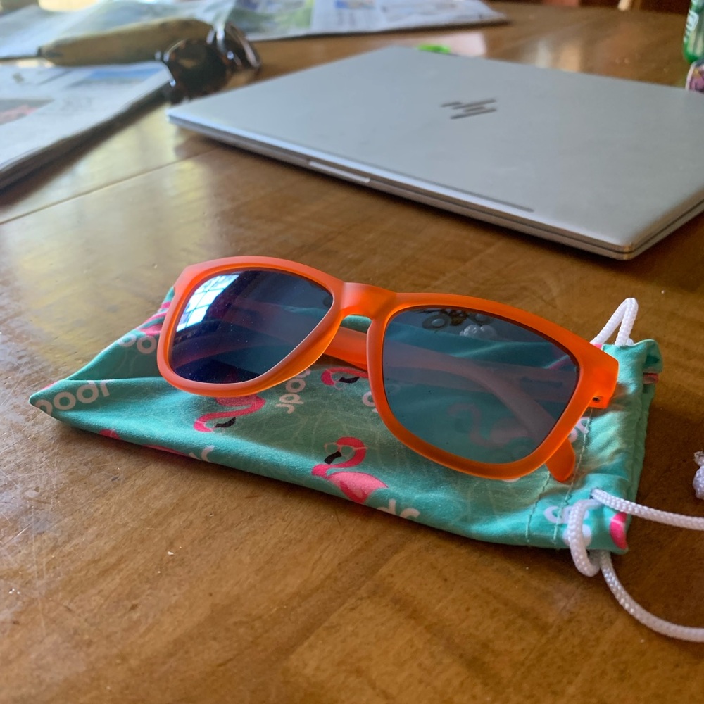 Goodr sunglasses - orange DONKEY style like new